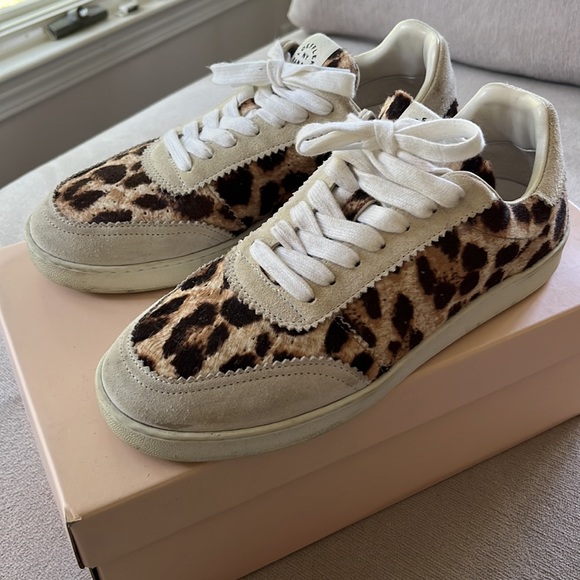 Loeffler randall leopard fur sneaker size 8.5 - Picture 3 of 5